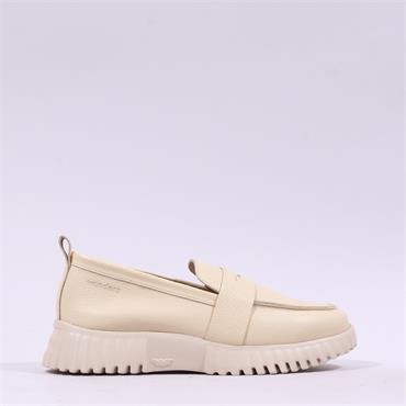 Wonders Flexfly Slip On Chunky Loafer - Cream Leather